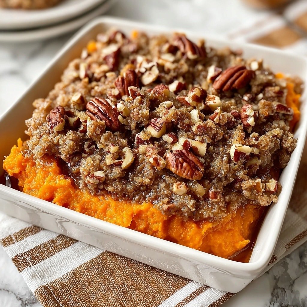 Sweet Potato Casserole with Pecan Streusel Recipe
