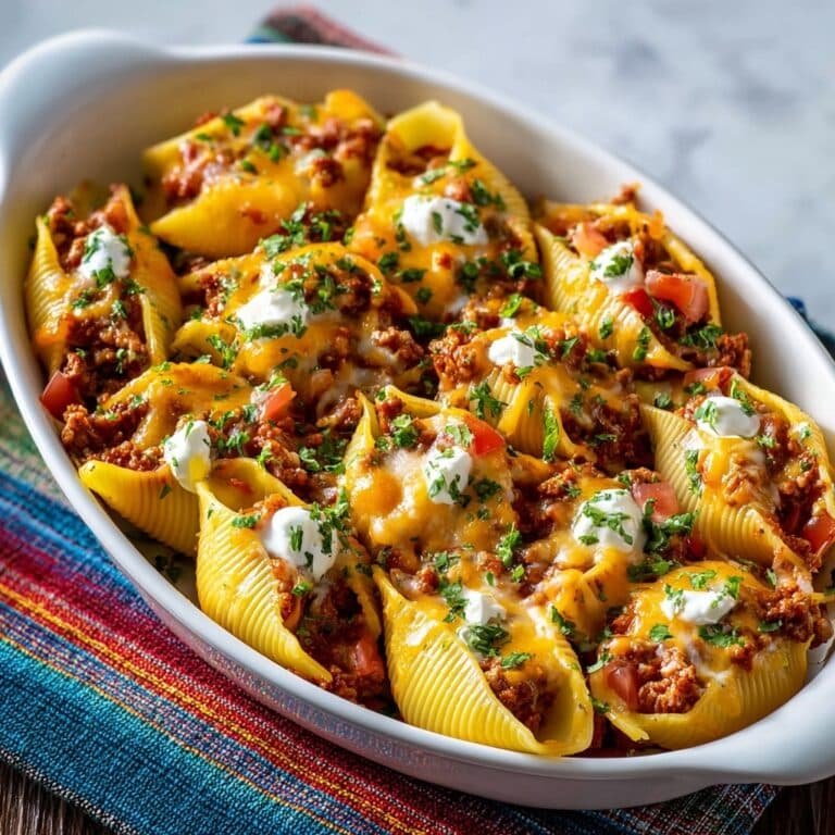 Creamy Taco Stuffed Shells Recipe